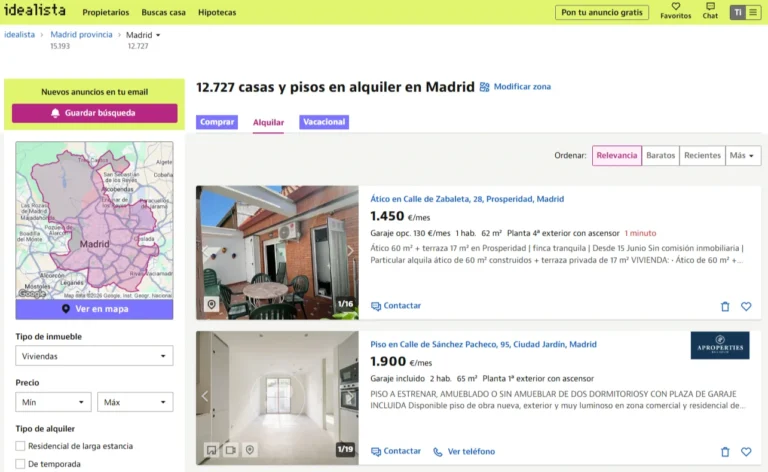 Où trouver un logement à Madrid - Idealista
