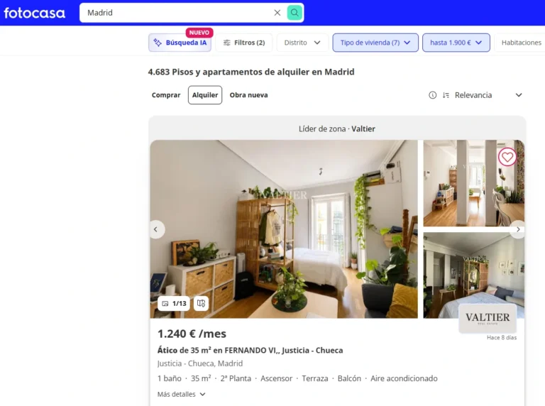 Où trouver un logement à Madrid - fotocasa