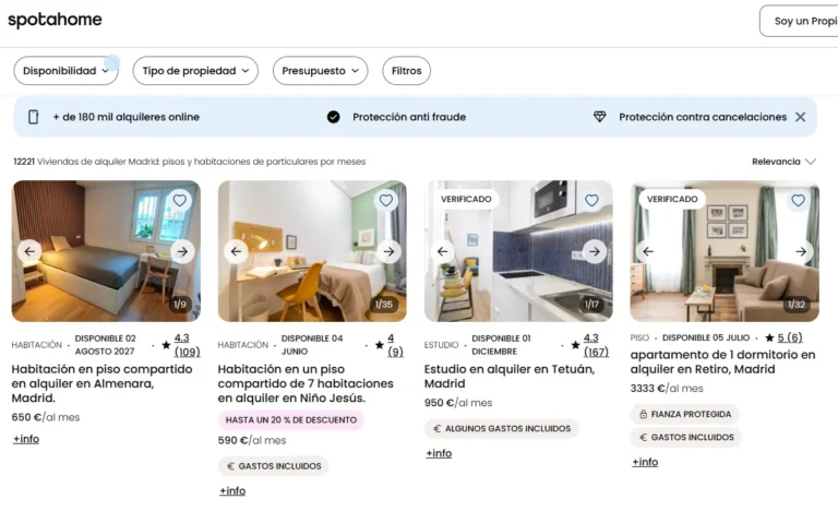 Où trouver un logement à Madrid - spotahome