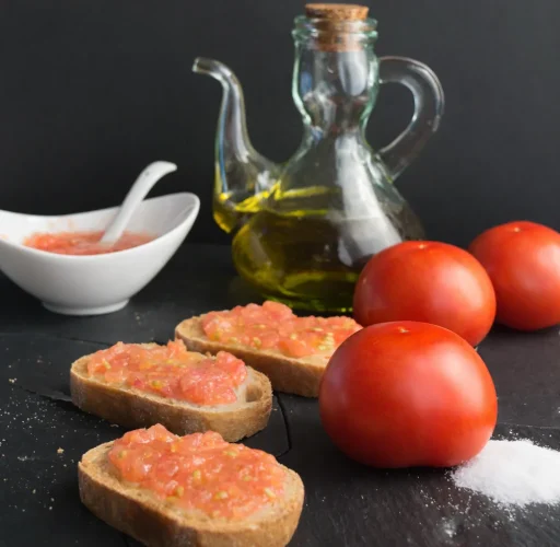 Petit déjuener espagnol - unpapamadrid.com - Pan con tomate